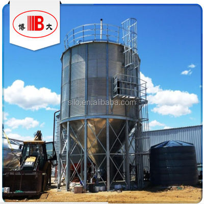 ποιότητας  Bulk Grain Storage Silo Bin Corn / Wheat Galvanized Steel Silo, Grain Storage Steel Hot Galvanized Steel Plate Used, Used CN; ZIBO, SHANDONG εργοστάσιο